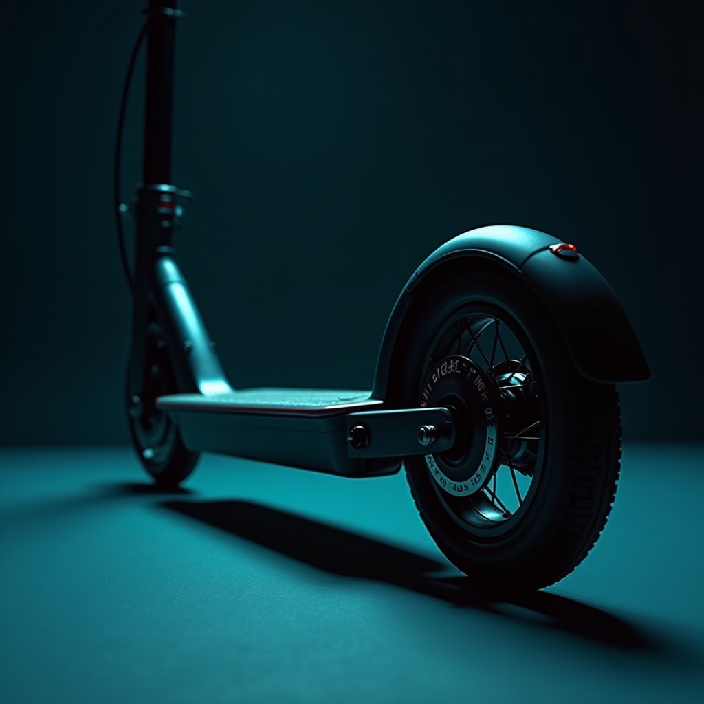 Электросамокат крупным планом